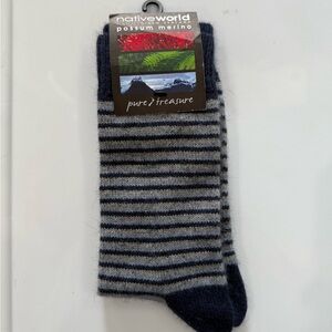 NWT Merino Warm Striped Socks